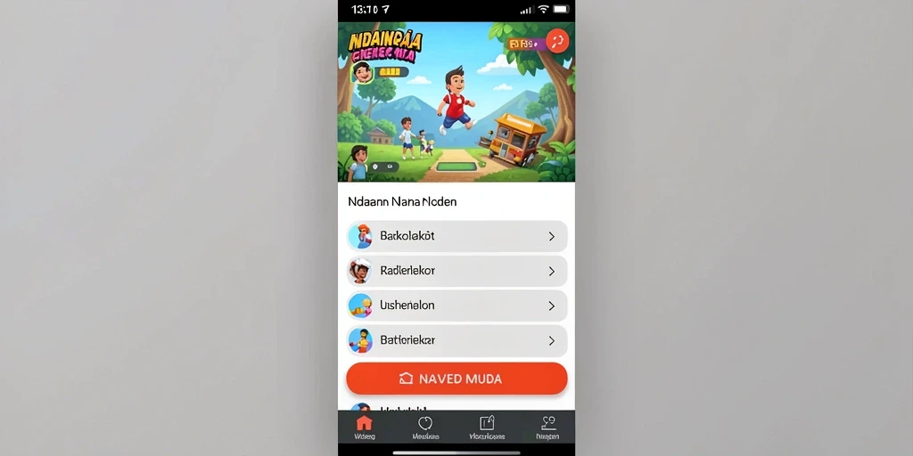 Screenshot tampilan awal permainan DORA77 yang menarik.