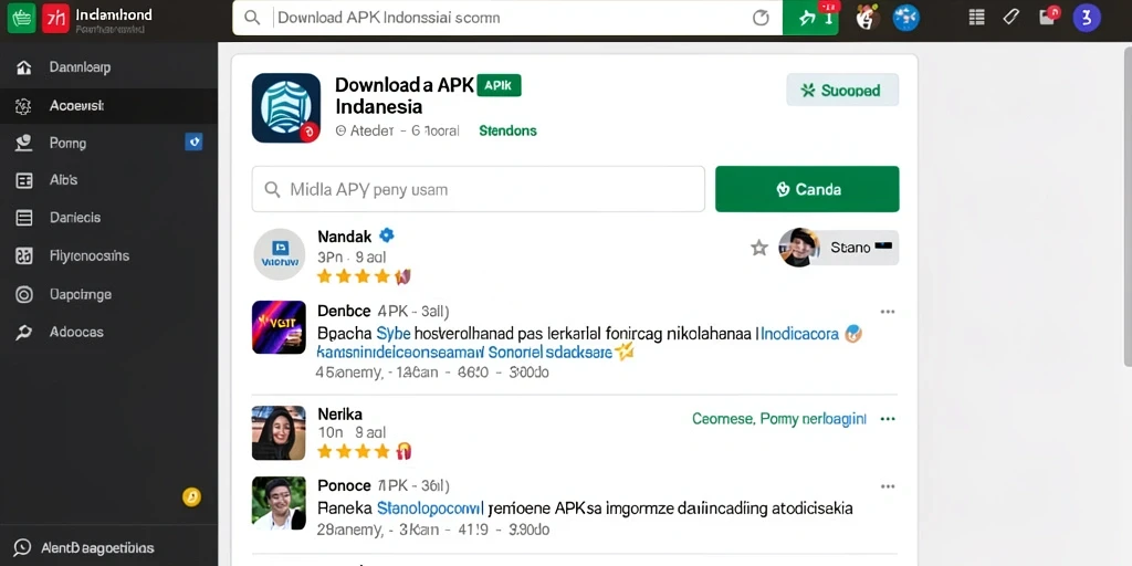 Tampilan antarmuka pengguna yang menarik dan informatif.