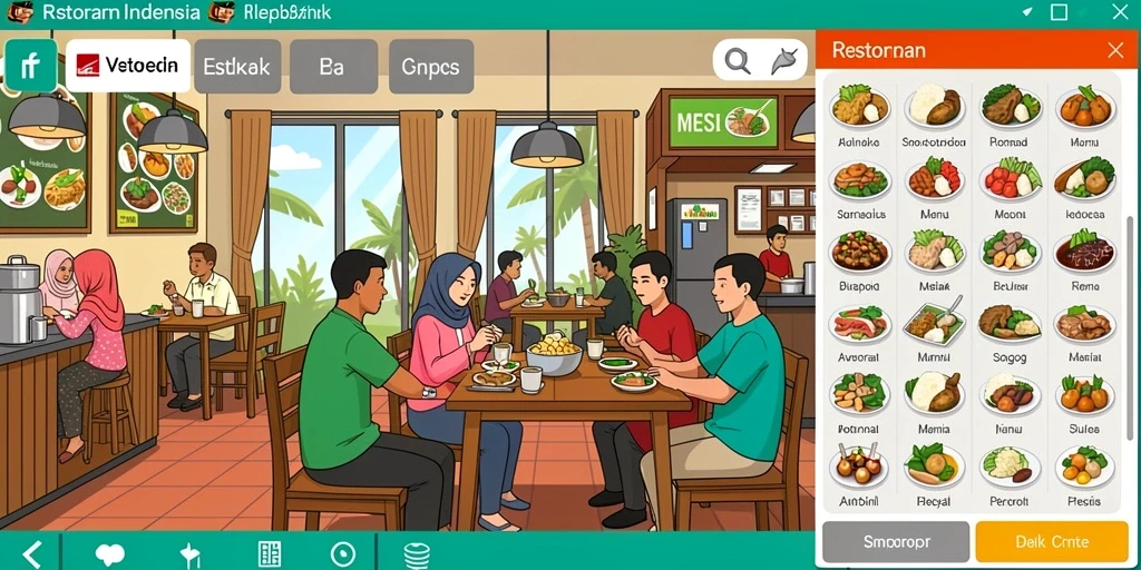Tangkapan layar menunjukkan karakter utama di dunia fantasi yang menakjubkan.
