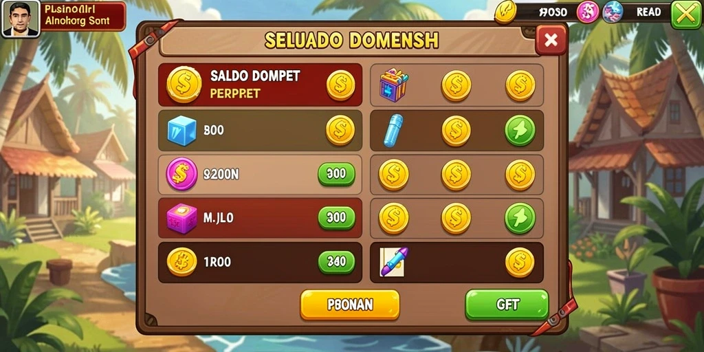 Tampilan menu utama yang menarik dan intuitif.