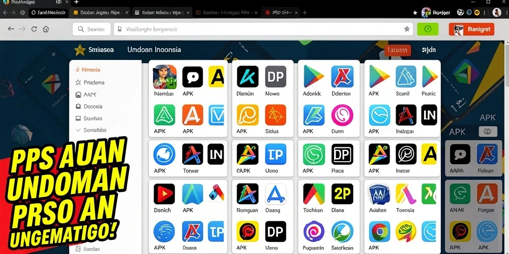 Tampilan utama aplikasi dengan pilihan permainan slot.