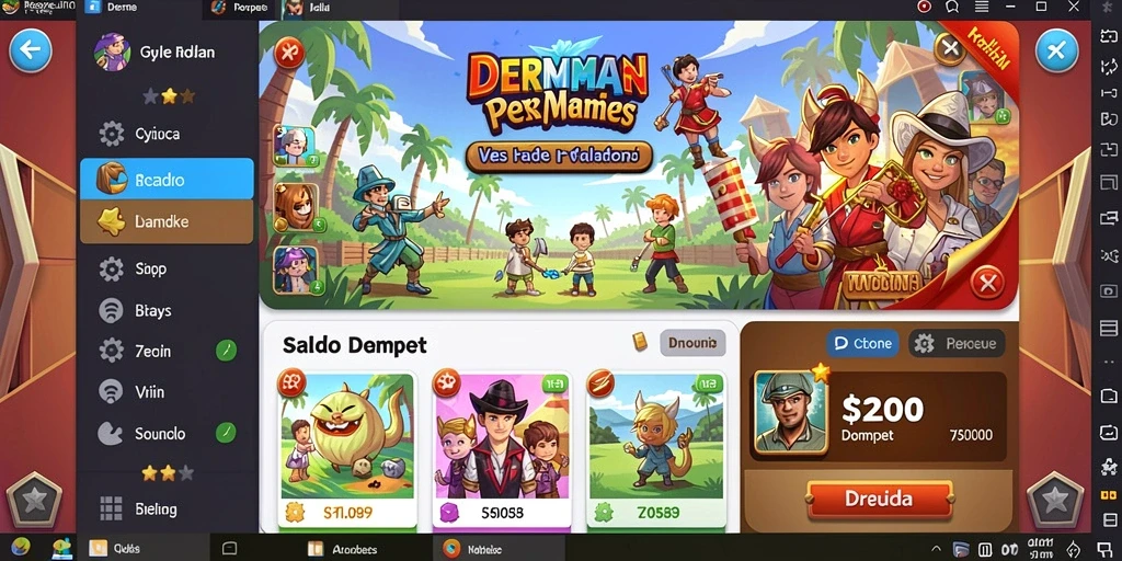 Screenshot menampilkan karakter utama YAGAOHEN dalam pertempuran epic.